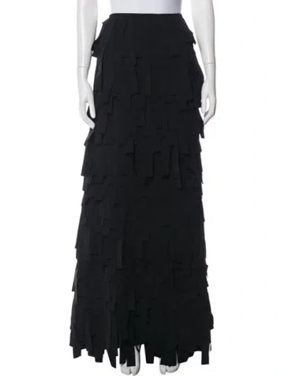 Pre-owned A.w.a.k.e. Long Skirt In Black