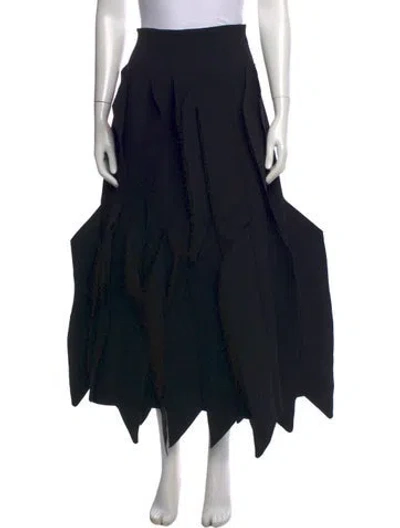 Pre-owned A.w.a.k.e. Long Skirt In Black
