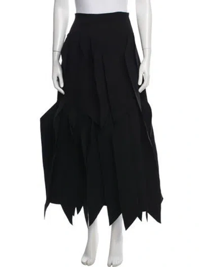 Pre-owned A.w.a.k.e. Long Skirt In Black