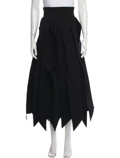 Pre-owned A.w.a.k.e. Long Skirt In Black