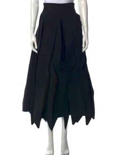 Pre-owned A.w.a.k.e. Long Skirt In Black