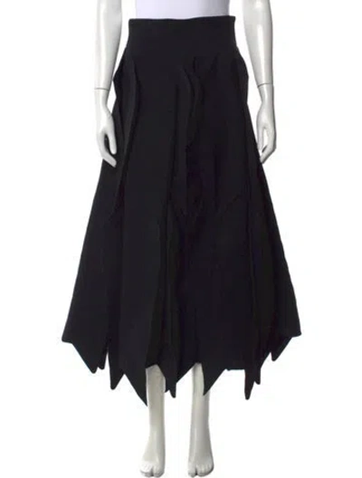 Pre-owned A.w.a.k.e. Long Skirt In Black