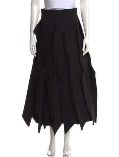Pre-owned A.w.a.k.e. Long Skirt In Black