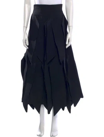 Pre-owned A.w.a.k.e. Long Skirt In Black