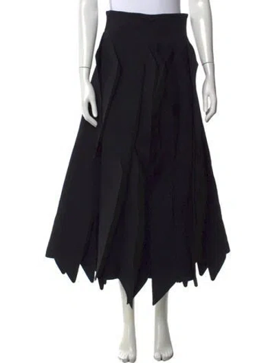 Pre-owned A.w.a.k.e. Long Skirt In Black
