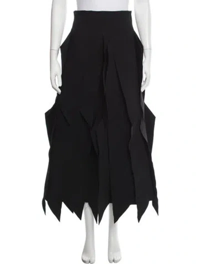 Pre-owned A.w.a.k.e. Long Skirt In Black