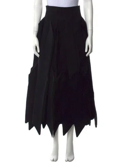 Pre-owned A.w.a.k.e. Long Skirt In Black