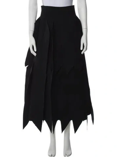Pre-owned A.w.a.k.e. Long Skirt In Black