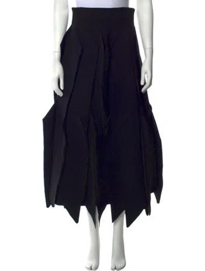 Pre-owned A.w.a.k.e. Long Skirt In Black
