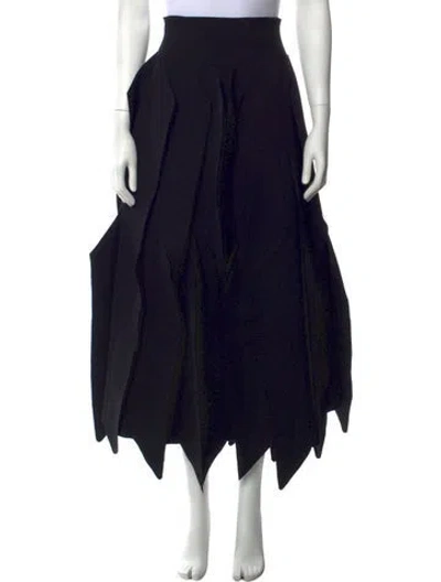 Pre-owned A.w.a.k.e. Long Skirt In Black