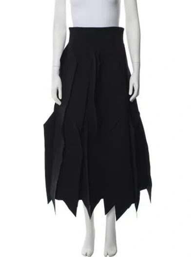 Pre-owned A.w.a.k.e. Long Skirt In Black