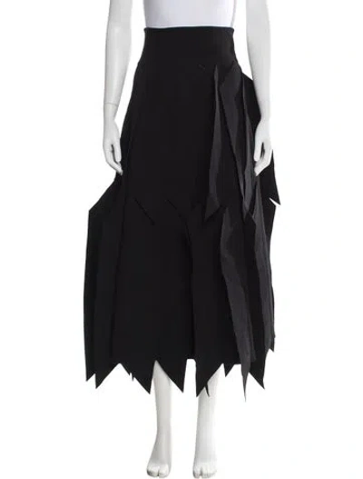 Pre-owned A.w.a.k.e. Long Skirt In Black