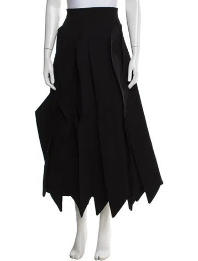 Pre-owned A.w.a.k.e. Long Skirt In Black