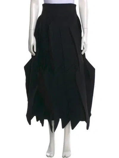 Pre-owned A.w.a.k.e. Long Skirt In Black
