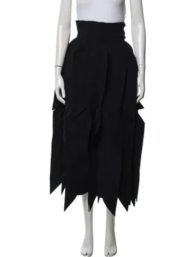 Pre-owned A.w.a.k.e. Long Skirt In Black