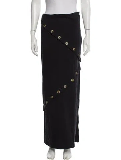 Pre-owned A.w.a.k.e. Long Skirt In Blue