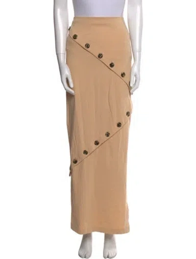 Pre-owned A.w.a.k.e. Long Skirt In Neutral