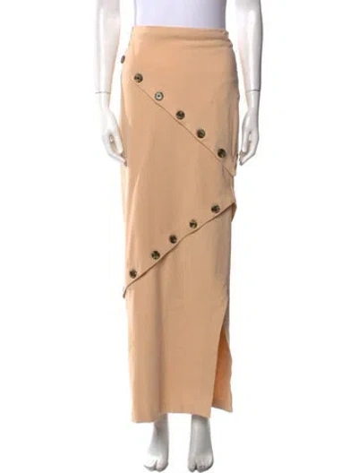 Pre-owned A.w.a.k.e. Long Skirt In Neutral