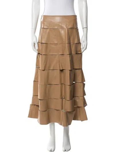 Pre-owned A.w.a.k.e. Long Skirt In Neutral