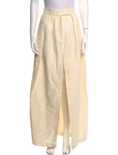 Pre-owned A.w.a.k.e. Long Skirt In Neutrals