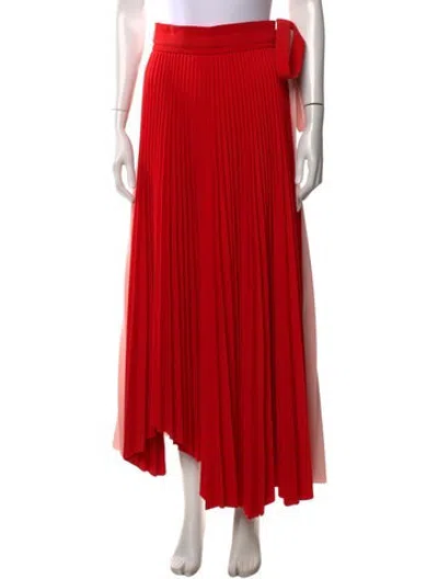 Pre-owned A.w.a.k.e. Long Skirt In Red