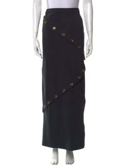 Pre-owned A.w.a.k.e. Long Skirt W/ Tags In Black