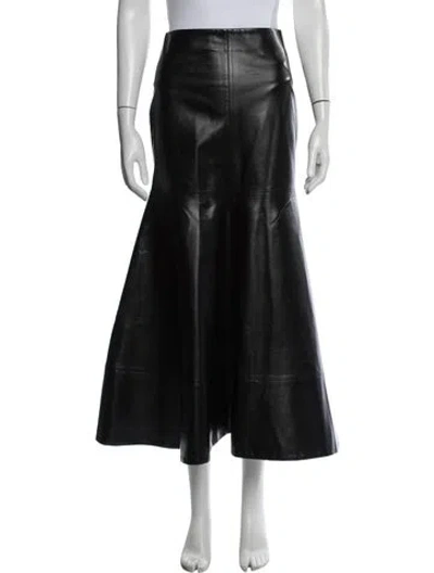 Pre-owned A.w.a.k.e. Long Skirt W/ Tags In Black