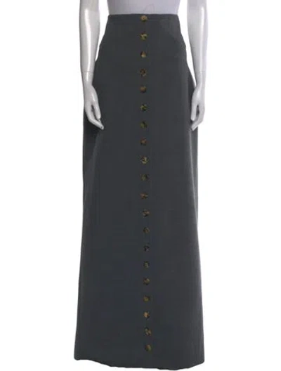 Pre-owned A.w.a.k.e. Long Skirt W/ Tags In Gray