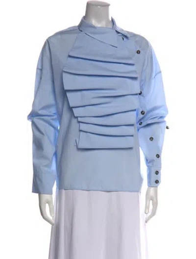 Pre-owned A.w.a.k.e. Long Sleeve Top W/ Tags In Blue
