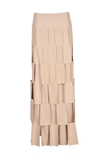 A.w.a.k.e. Maxi Skirt - Beige In Neutral
