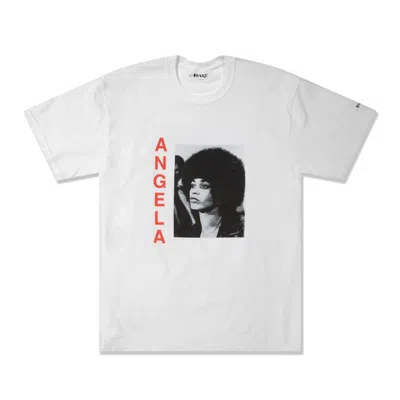 Pre-owned Awake Men's  Angela Davis T-shirt In White