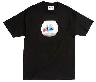 Pre-owned Awake Men's  Fish Bowl Tee Shirt In Black