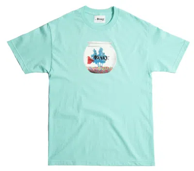 Pre-owned Awake Men's  Fish Bowl Tee Shirt In Seafoam