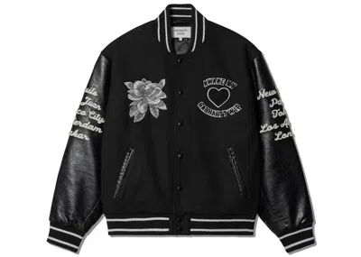 Pre-owned Awake Men's  Ny X Carhartt Wip Teddy Jacket In Black