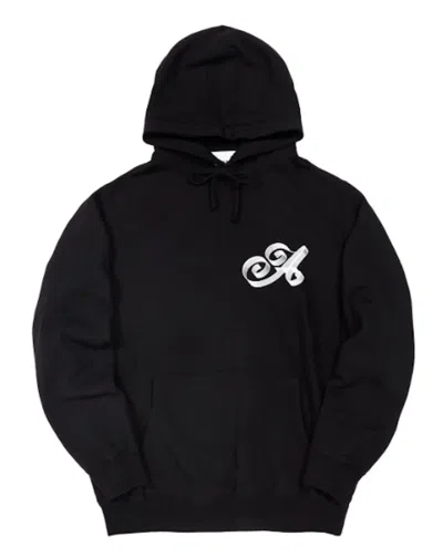 Pre-owned Awake Men's  Ribbon Script Logo Hoodie In Black