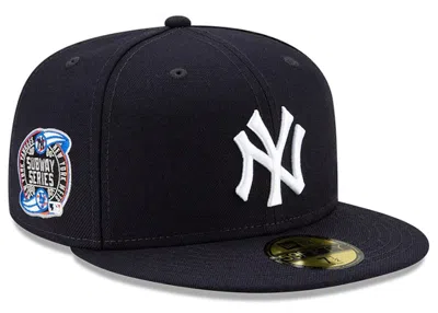 Pre-owned Awake Men's  Subway Series New York Yankees New Era Fitted Cap In Navy Blue