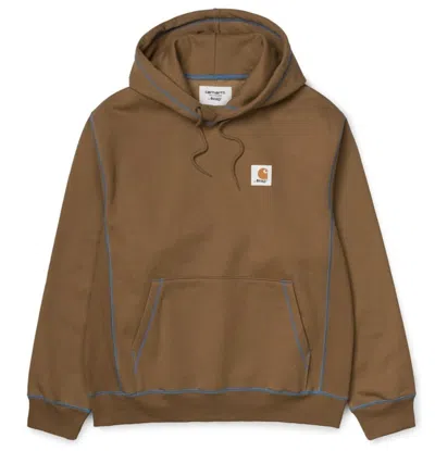 Pre-owned Awake Men's  X Carhartt Wip Classic Sweatshirt In Brown