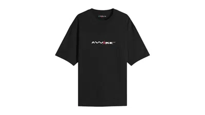 Pre-owned Awake Men's  X Jordan 5 Borough Tee Shirt (asia Sizing) In Black