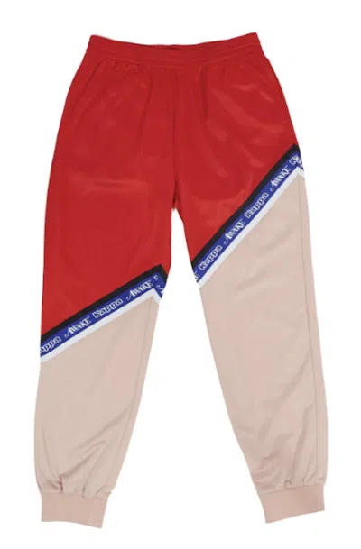 Pre-owned Awake Men's  X Kappa Eld Track Pants In Pink/red