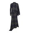 A.w.a.k.e. A.w.a.k.e Mode Asymmetric Merino Wool Maxi Jumper Dress In Multi