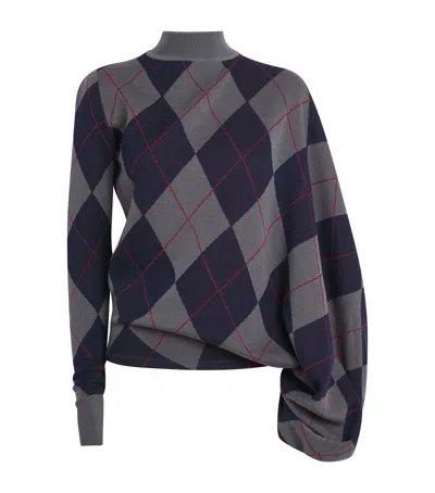 A.W.A.K.E. A. W.A. K.E. MODE MERINO WOOL ARGYLE SWEATER