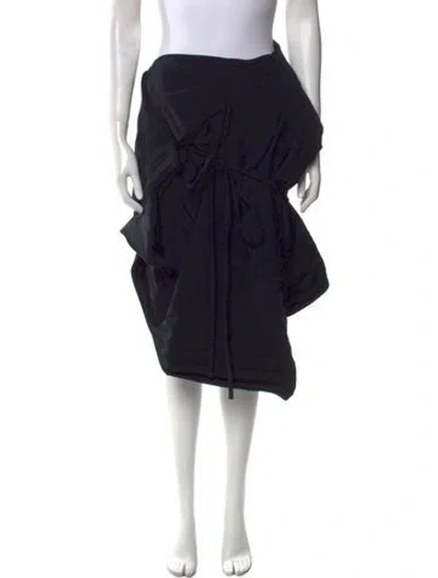 Pre-owned A.w.a.k.e. Midi Length Skirt In Black