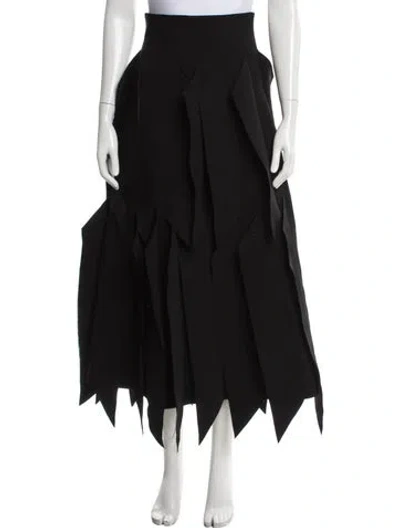 Pre-owned A.w.a.k.e. Midi Length Skirt In Black