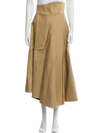 Pre-owned A.w.a.k.e. Midi Length Skirt In Neutral