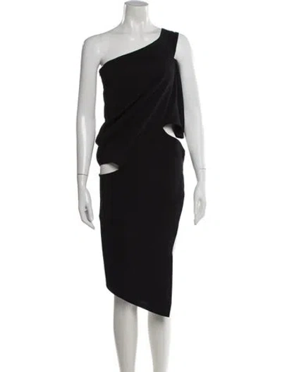 Pre-owned A.w.a.k.e. Midi Length Skirt W/ Tags In Black