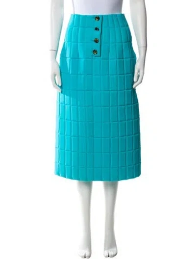 Pre-owned A.w.a.k.e. Midi Length Skirt W/ Tags In Blue
