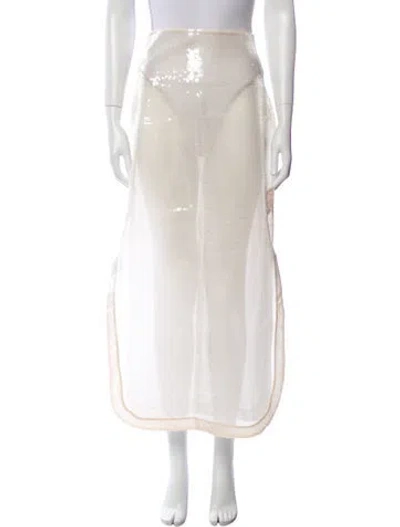 Pre-owned A.w.a.k.e. Midi Length Skirt W/ Tags In Neutral