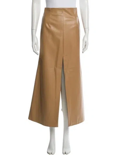 Pre-owned A.w.a.k.e. Midi Length Skirt W/ Tags In Neutral