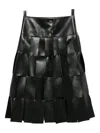 A.w.a.k.e. Midi Multi Rectangle Skirt In Black