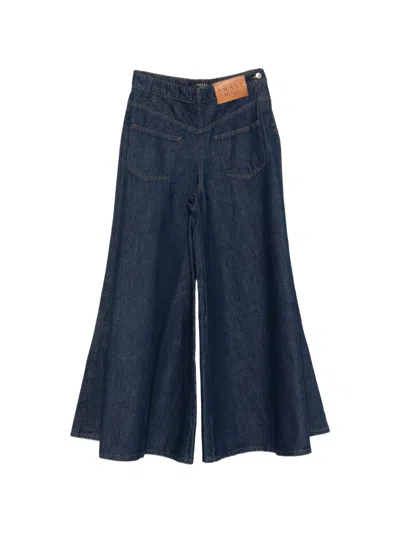 A.w.a.k.e. Mirror Wide-leg Jeans In Blue